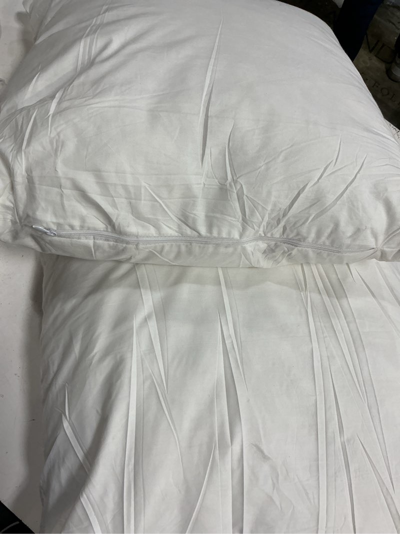 Condition photo showing Good Condition for utopia bedding throw pillows insert (pack of 2, white) - 20 x 20 inches bed and couch pillows - indoor decorative pillow white 20x20 inch