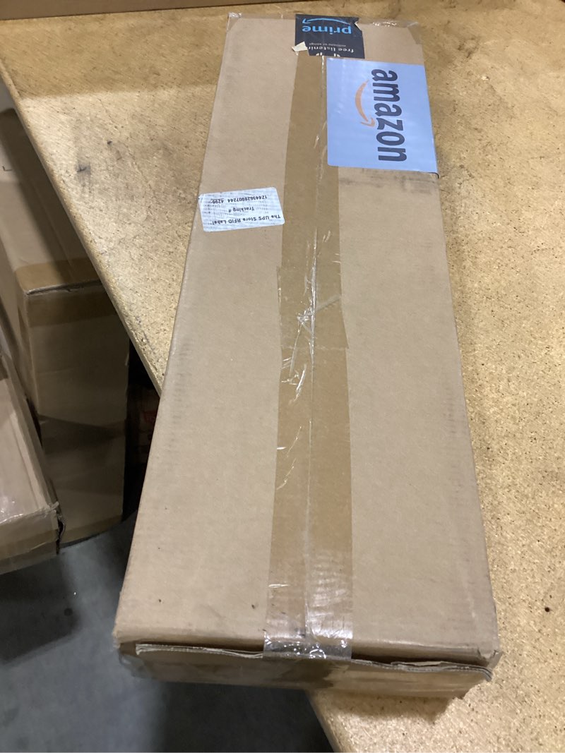 Condition photo showing New/Like New for dreamland 24 inch long floating shelves in white,6.7 inch deep floating shelf for wall,large display & storage shelf, wall shelf for bathroom bedroom living room kitchen office?set of 2 white 24"w x 6.7"d, set of 2