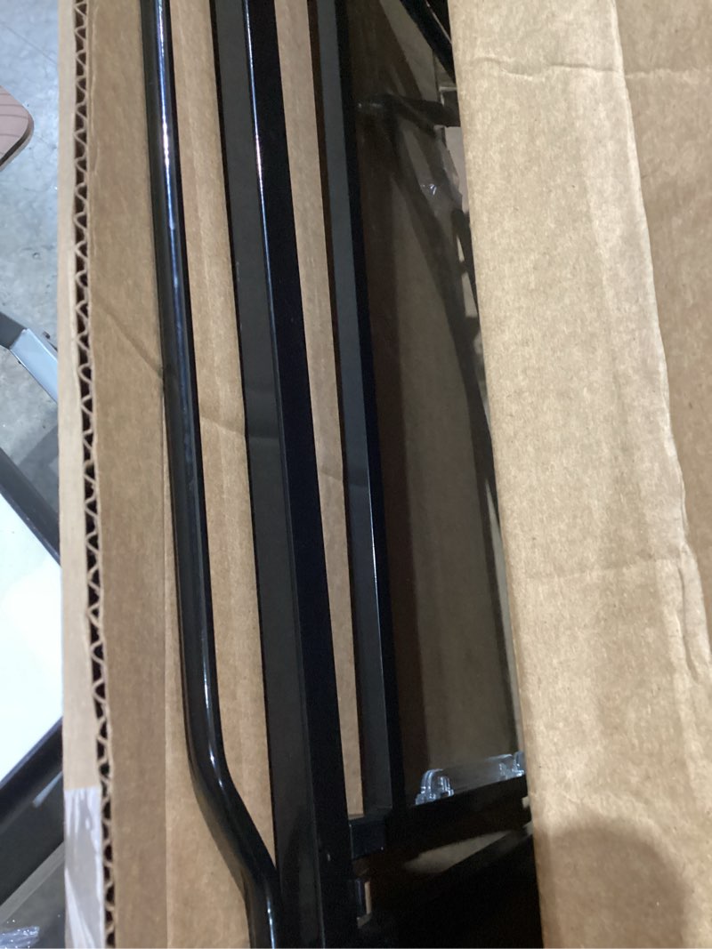 Condition photo showing As Is for (similar to )waowao clear baby gate for stairs modern design acrylic auto close pet gate, 29.52-37.79\" wide safety baby gate for doorways,white clear dog gates indoor, hallways,kitchen white 29.52-37.79\"