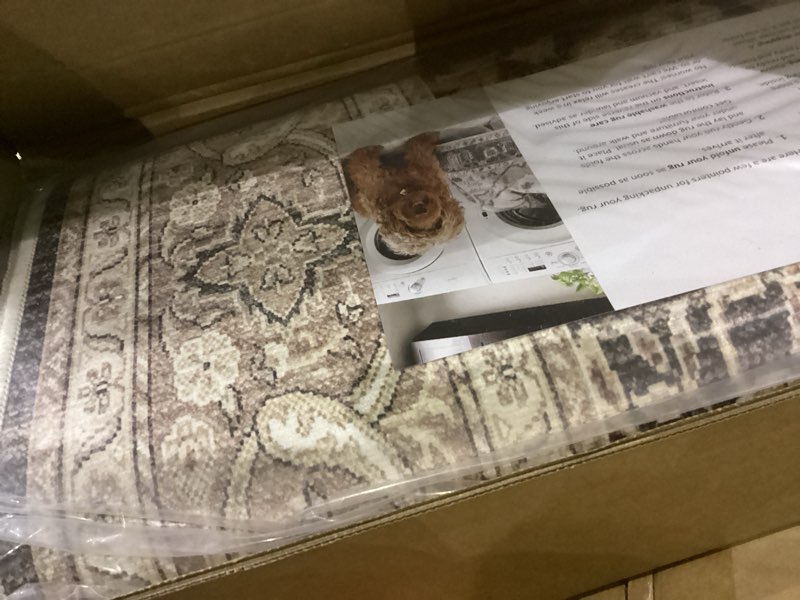 nuLOOM 2'6" x 8' Machine Washable Area Rug with Waterproof Spill Proof Surface, Non Slip Backing and