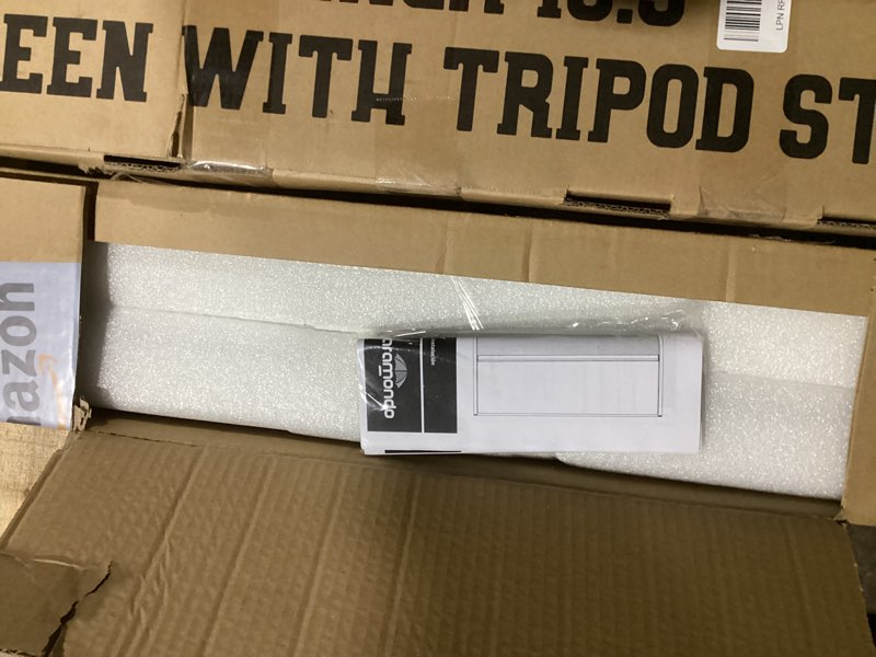 Condition photo showing Good Condition for paramondo retractable door screen for single door, free stop sliding patio doors - durable white aluminium frames with fiberglass mesh - white, size 34 5/8" wide x 81 3/8" high