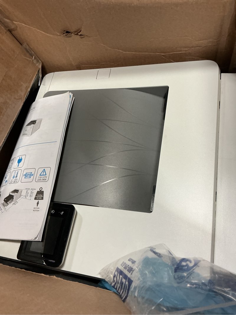 Condition photo showing As Is for hp color laserjet pro m255dw wireless laser printer, remote mobile print, duplex printing (7kw64a), white, one size (7kw64a#bgj) (renewed)