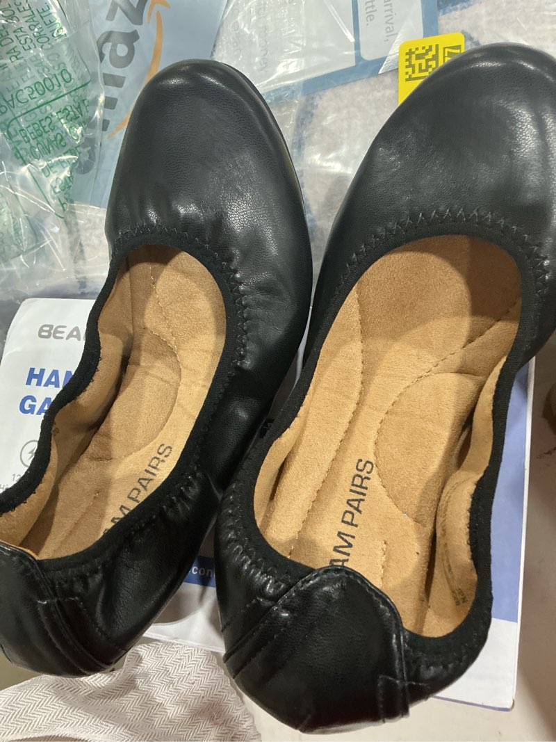 Condition photo showing Good Condition for dream pairs women's ballet flats foldable round toe dressy comfortable slip on dress shoes 5 black