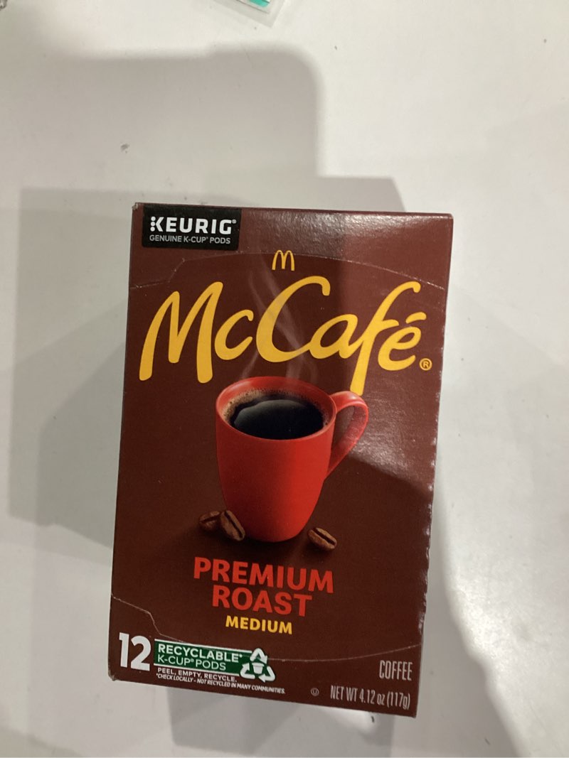 Condition photo showing New/Like New for McCafe Premium Roast Medium Coffee K-Cup Pods  Caffeinated  12 ct - 4.12 oz Box