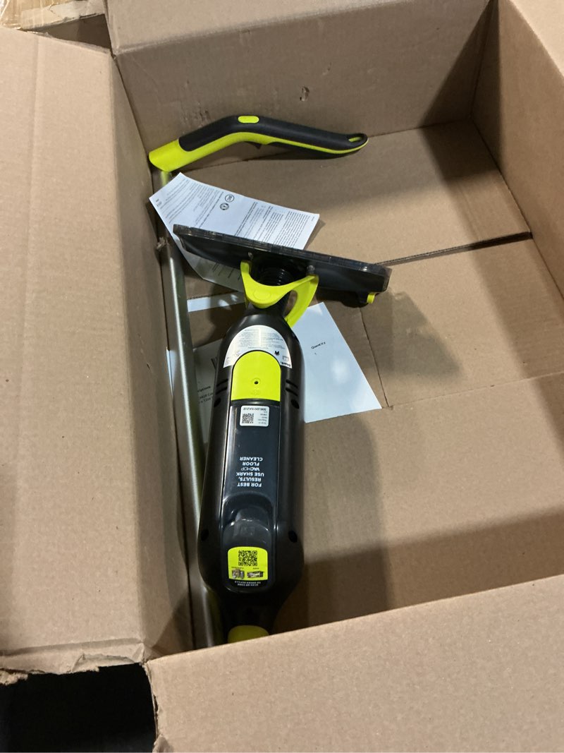 Condition photo showing As Is for Shark VACMOP Cordless Hard Floor Vacuum Mop Includes 2 Disposable VACMOP Pads and a 12oz VACMOP Solution, Charcoal Gray, VM180 Gray - 2 Pads