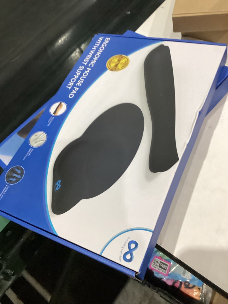 Condition photo showing New/Like New for Everlasting Comfort Ergonomic Mouse Pad and Keyboard Wrist Rest for Computer Keyboard – Memory Foam Mouse Pad Set with Wrist Support for Comfort, Extended Typing Sessions