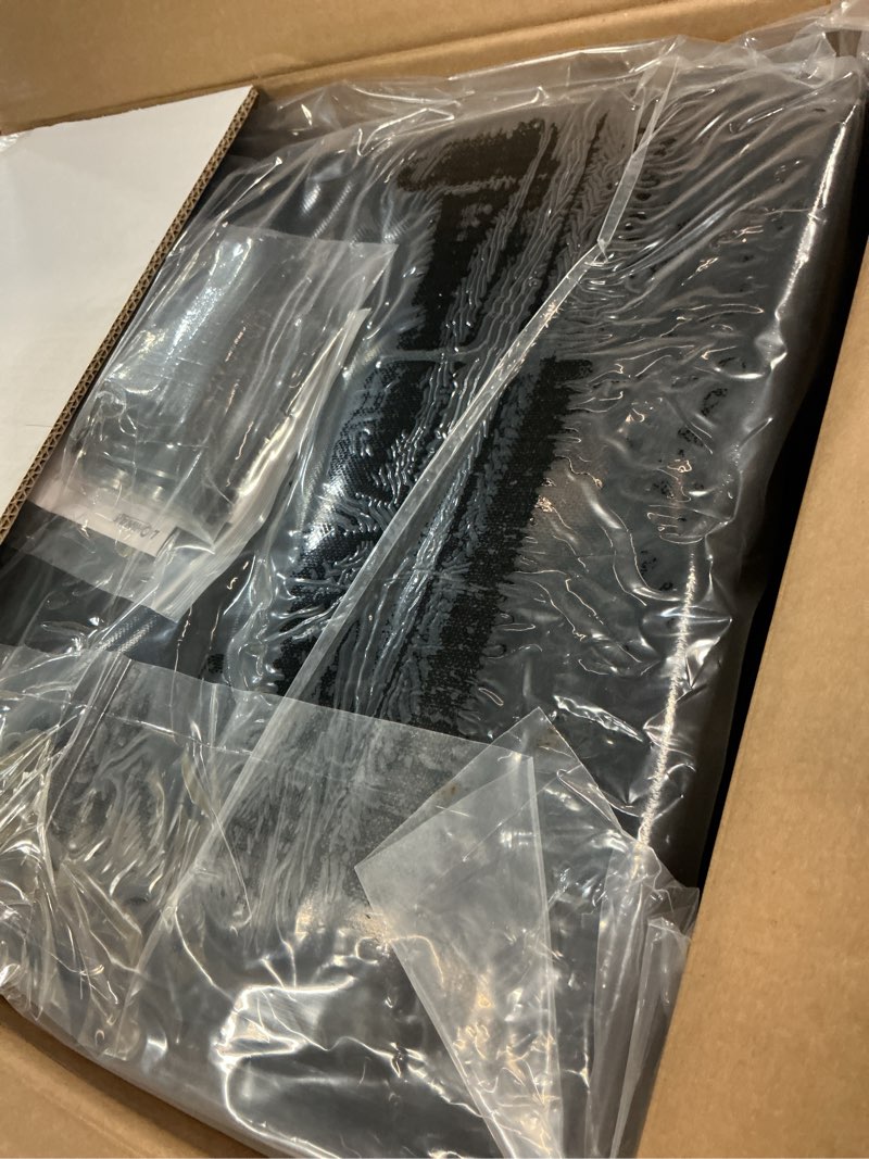 Condition photo showing Good Condition for garage floor mat easy to clean 7'9"x18' heavy-duty pvccontainment mat with waterproof containment protection for cars suvs trucks parking garages non-slip durable containment mat multiple