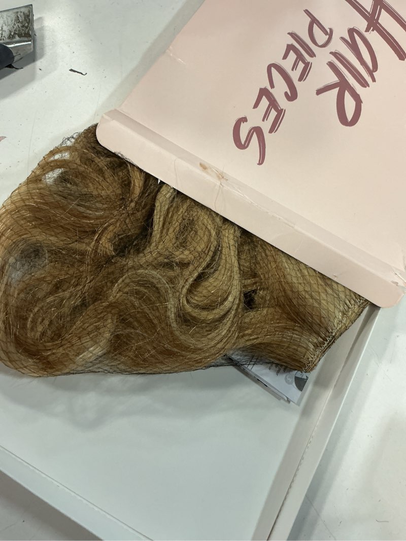 Condition photo showing Good Condition for rich choices short halo hair extensions real human hair wave/curled remy hairs halo extension for women invisible wire hairpiece for short hairs 14 inch #12p613 golden brown highlight bleach blonde 14 inch wavy-#12p613 golden brown highlight bleach blonde