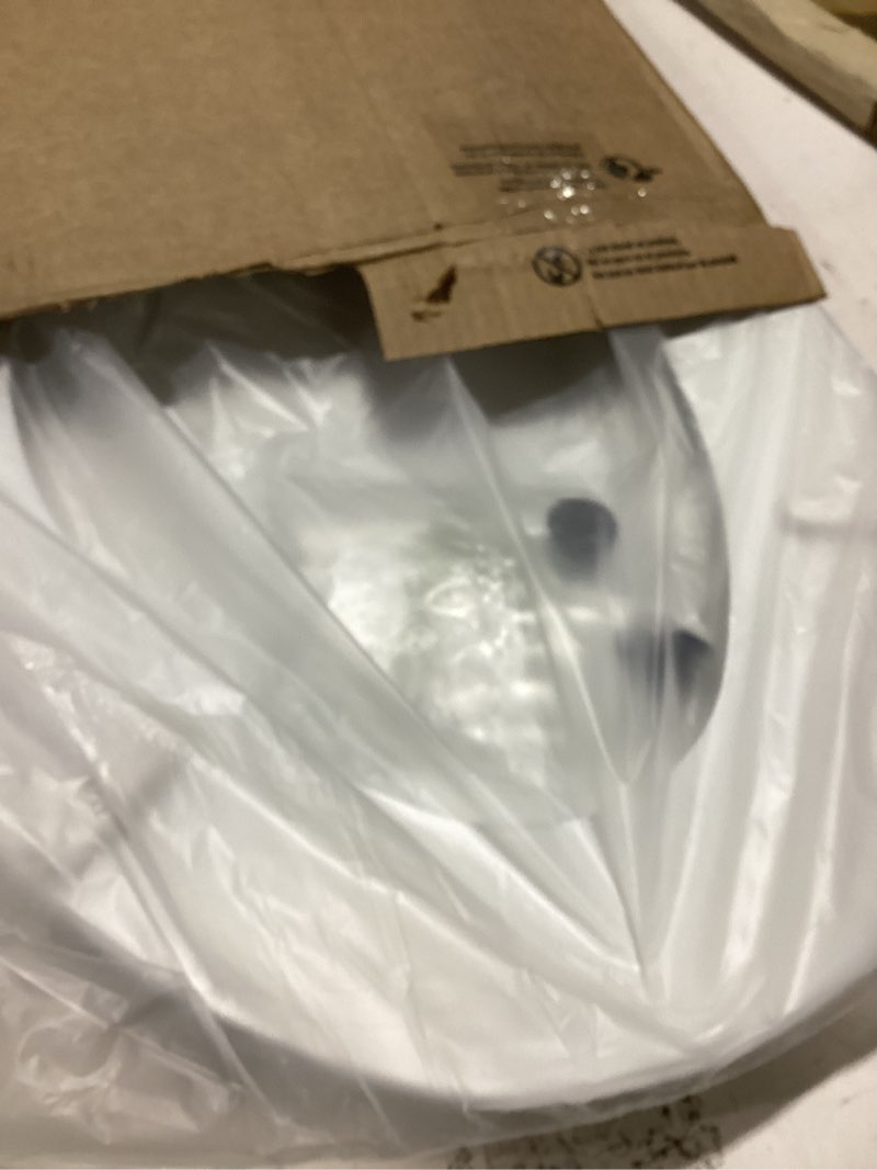 Condition photo showing As Is for bemis 1400tta economy durable wood toilet seat, made in usa, elongated, white