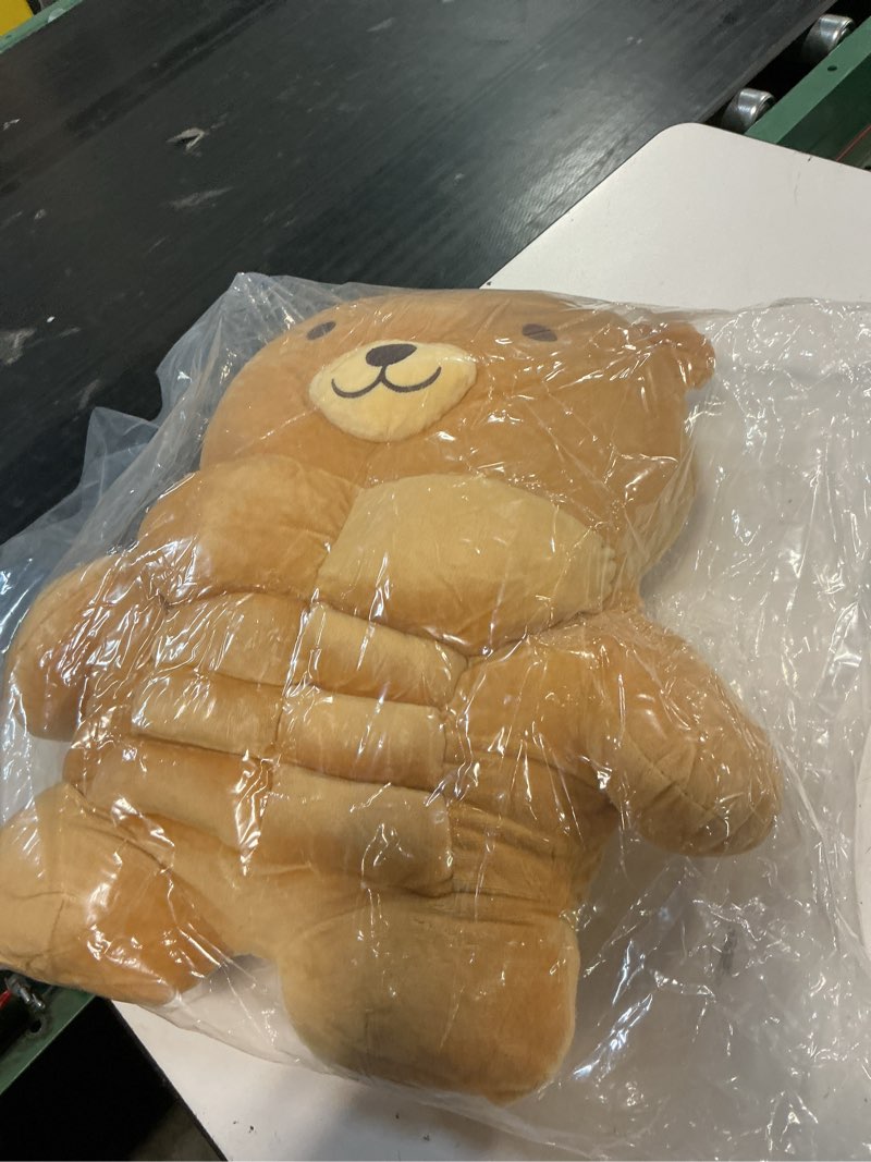 Condition photo showing Good Condition for muscle teddy bear plush toy,kawaii muscle bear stuffed animal soft stuffed plush for kids boys girls