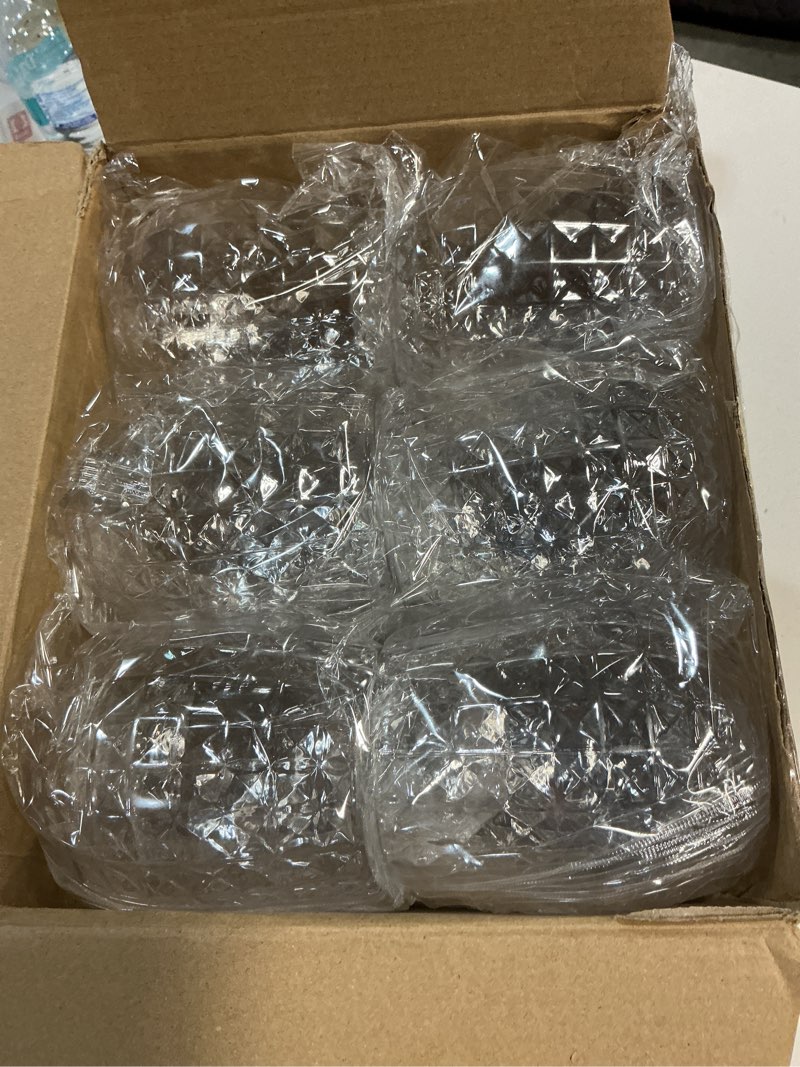 Condition photo showing New/Like New for tioncy 20 pcs pineapple glasses 200 pcs candy cane drink umbrellas 18 oz pineapple cups for cocktails drink umbrellas cocktail picks beverage drinkware for party decor(clear)