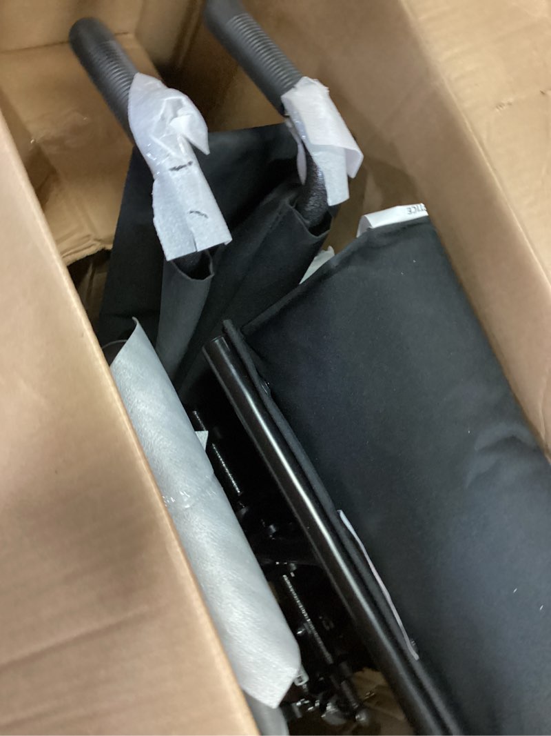 Condition photo showing Good Condition for medline lightweight wheelchair for adults with swing-back, desk-length arms, elevating leg rests; 20" x 16"d seat 20" seat width