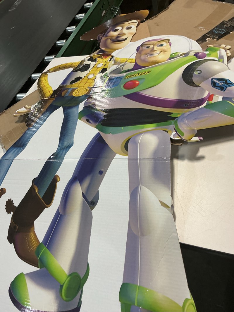 Condition photo showing Good Condition for cardboard people buzz and woody refresh cardboard cutout standup - disney pixar's toy story