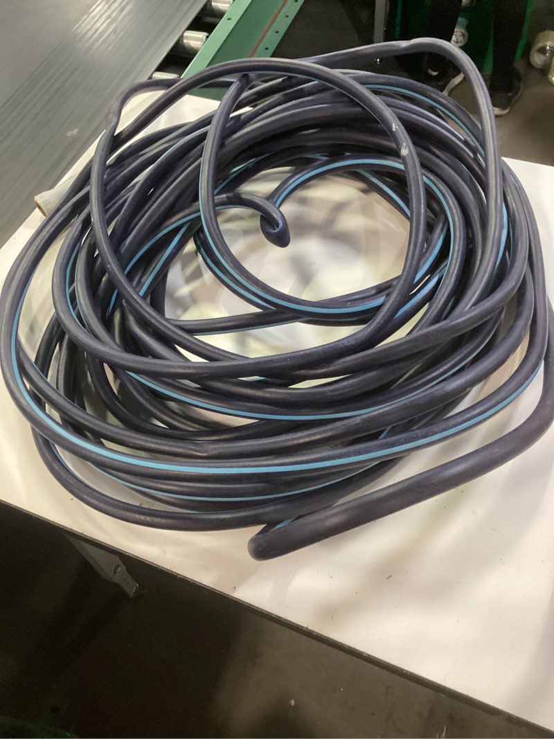 Condition photo showing As Is for project source 5/8-in x 100-ft medium -duty vinyl blue hose