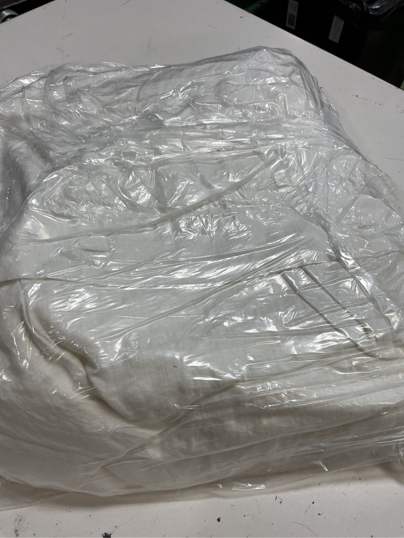 Condition photo showing Good Condition for european linen duvet cover, king/cal king, white