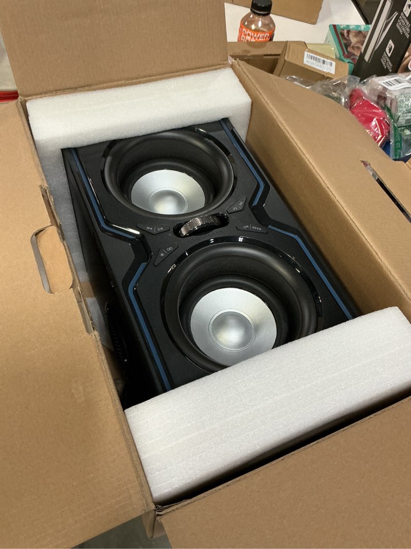 Condition photo showing Good Condition for Hotlemon Large Bluetooth Speaker: 240W Peak Powerful Loud Sound with Deep Bass, 15H Playtime, Fast Charge, TWS, Portable Wireless Speakers for Outdoor, Party, Beach, Backyard, Home, Outside (Black)