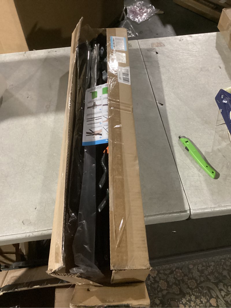 Condition photo showing Good Condition for Black White Backdrop Screen with Stand Kit 5x6.5ft for Photo Video Studio, 2-in-1 Revisible Black Backdrop White Screen with T-Shaped Photography Background Support Stand and 5 Clamps Black White 5x6.5ft