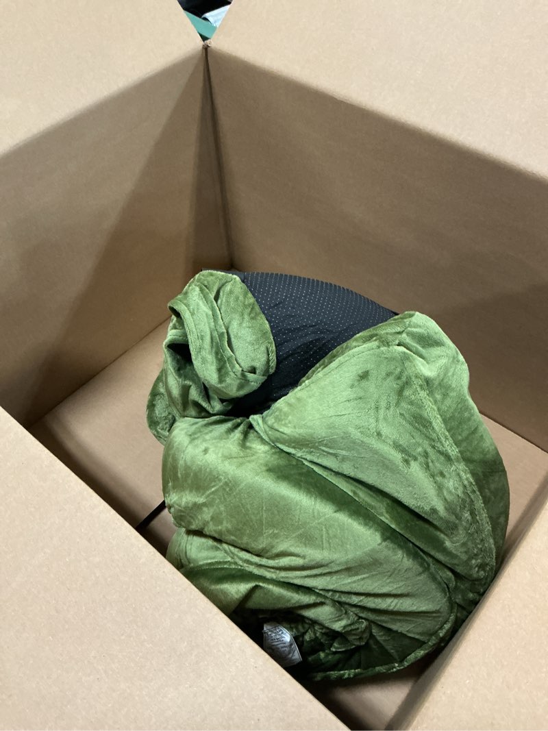 Condition photo showing As Is for BDEUS Memory Foam Camping Mattress Pad 3inch Waterproof Roll Up Bed Sleeping Mat for Adults Portable Roll Up Mattress for Travel Guest Floor Bed Cot Mattress for Car, Tent Green Kid