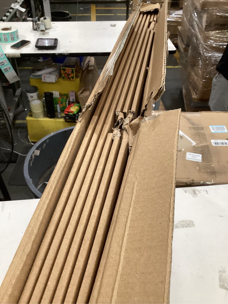 Condition photo showing As Is for wints 6 packs 36" x 48" trifold poster board,white trifold poster boards,corrugated presentation board large&sturdy foldable poster board for presentations,school projects,science fair white 6