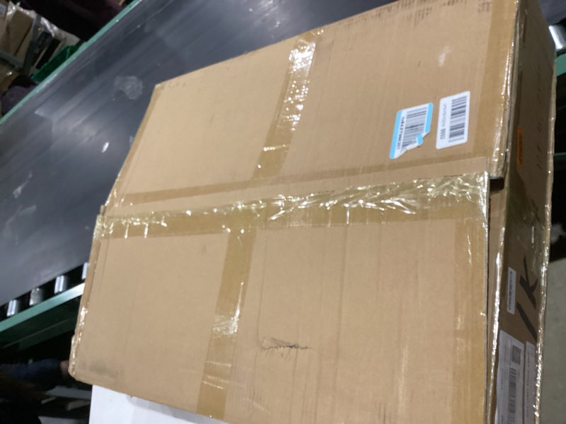 Condition photo showing As Is for Wooden Baby Playpen 50 × 50 Inches, Foldable Playpen Fence with Cute Digital Blocks & Storage Bag, Wooden Baby Gate, Multi-Shape Play Yard for Babies and Toddlers Indoor Outdoor