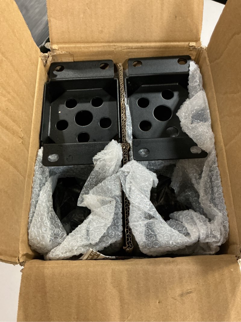 Condition photo showing Good Condition for 4 pcs metal 4×4 post base, inner size 3.5"x3.5" heavy duty post bracket with anti-corrosive partition, powder-coated post anchor for pavilion deck railing support deck base plate 4 x 4 post base (4 pcs) black