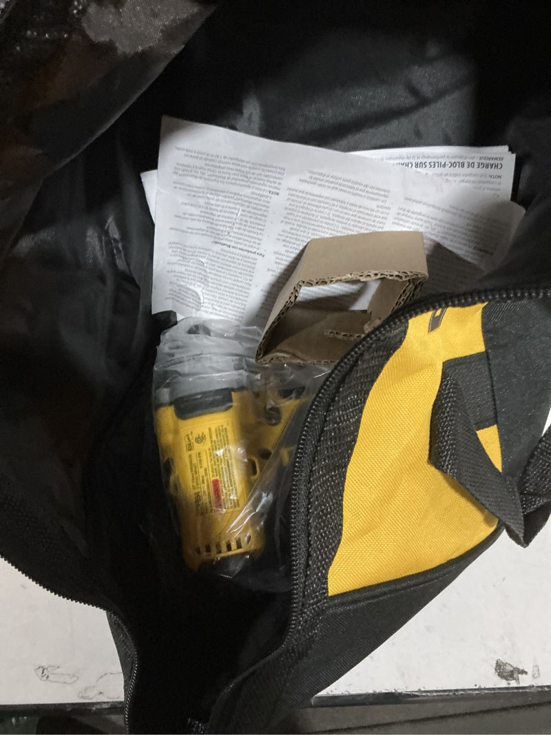 Condition photo showing As Is for DEWALT 20V MAX Impact Wrench, Cordless 2-Tool Combo Kit, 1/2-Inch Mid-Range and 3/8-inch Compact with 5ah Battery and Charger (DCK205P1) Impact Wrench Combo Kit