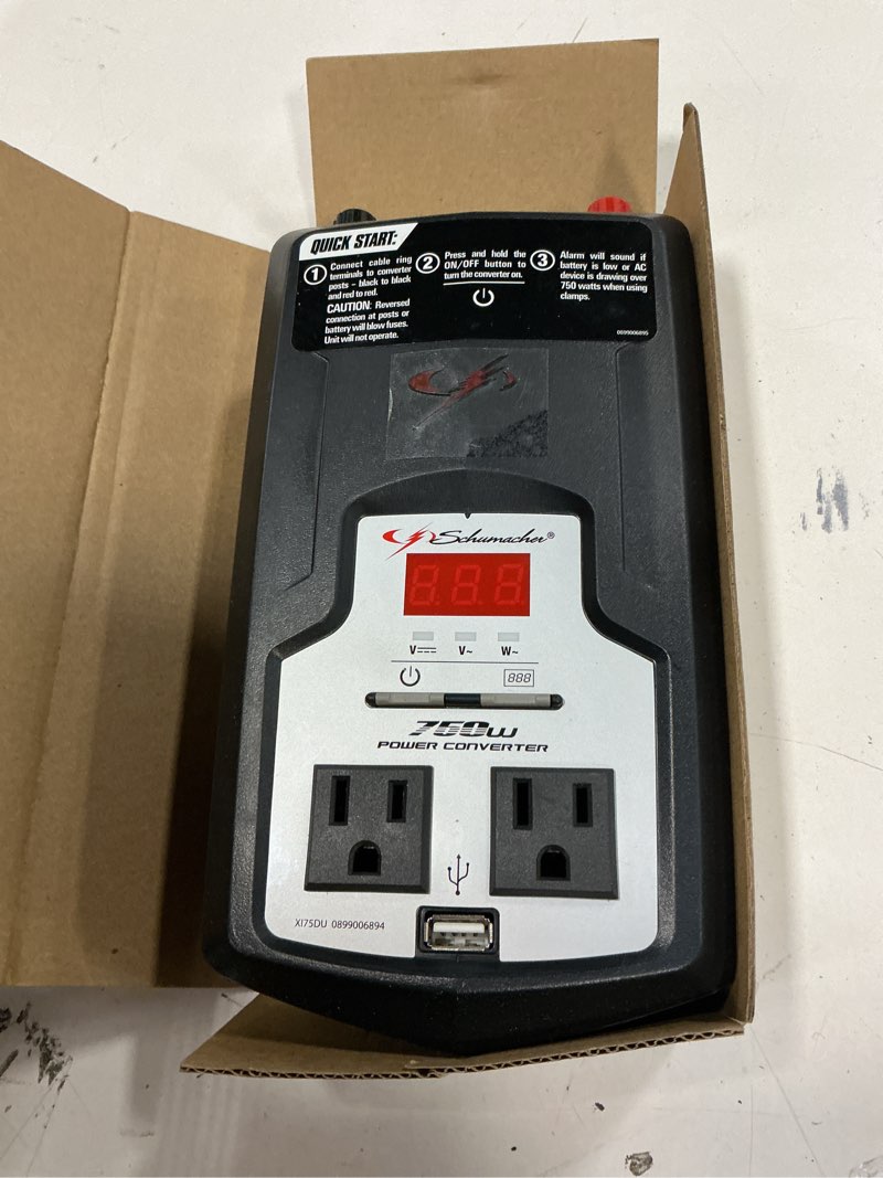 Condition photo showing Good Condition for Schumacher XI75DU DC to AC Digital Power Inverter for Cars
