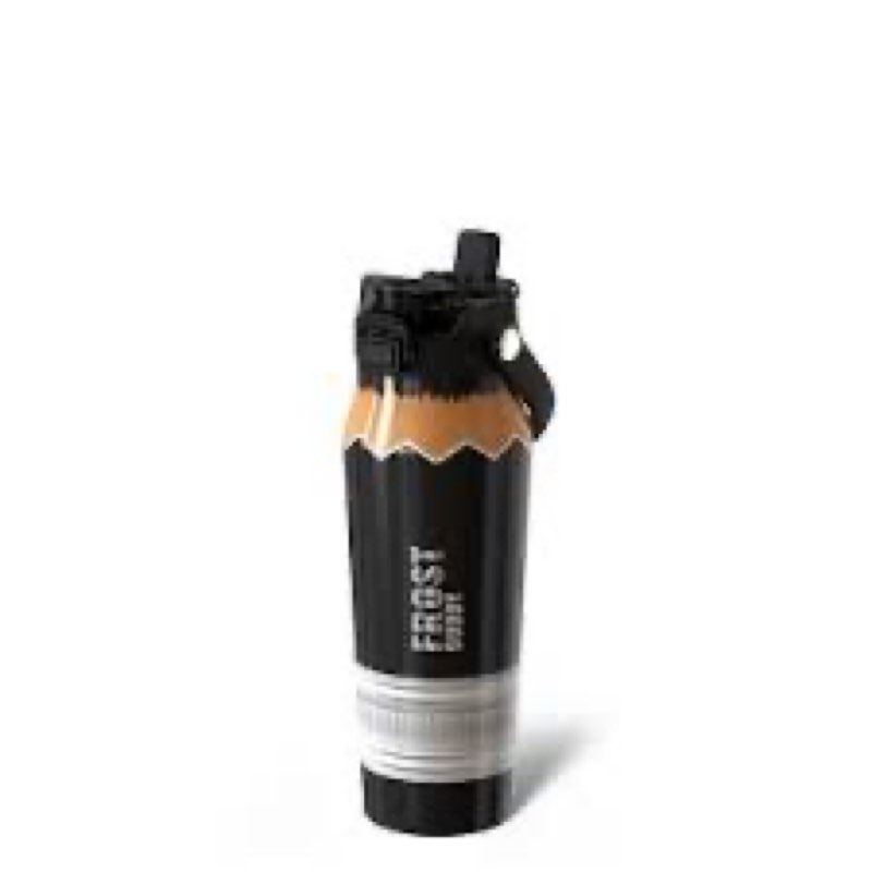 frost buddy 32oz insulated water bottle with straw & chug lid | leak-proof stainless steel | 24-hour