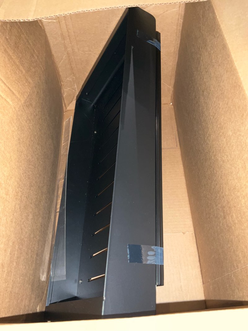 Condition photo showing As Is for Pull out Cabinet Organizer, Expandable(12"-20") Heavy Duty Slide out Drawer Fixed with Adhesive Nano Film for Pots, Roll out Shelf Storage for Kitchen Base Cabinet Organization, Pantry, Bathroom Black 21" D×12"-20"W(1 Pack)