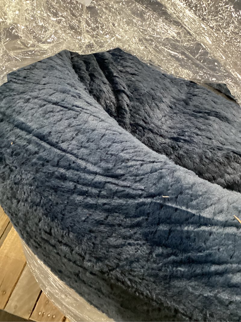 Condition photo showing As Is for 360° Swivel Boneless Armchair Ergonomic Upholstered Nursery Chair for Living Room Bedroom, Swivel Ac