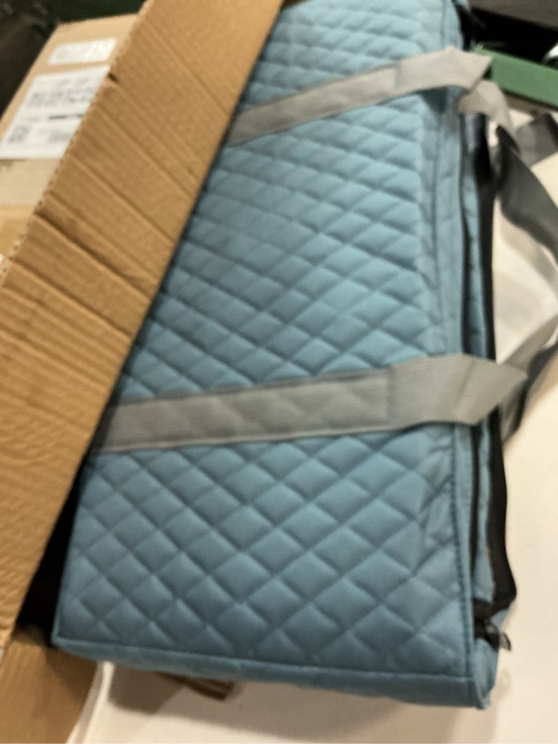 Condition photo showing New/Like New for american mahjong game set - pearl gray quilted soft bag - 166 white engraved tiles, 4 all-in-one rack/pushers complete western mah-jongg, maj jongg, ma jong set mahjong game set with gray case