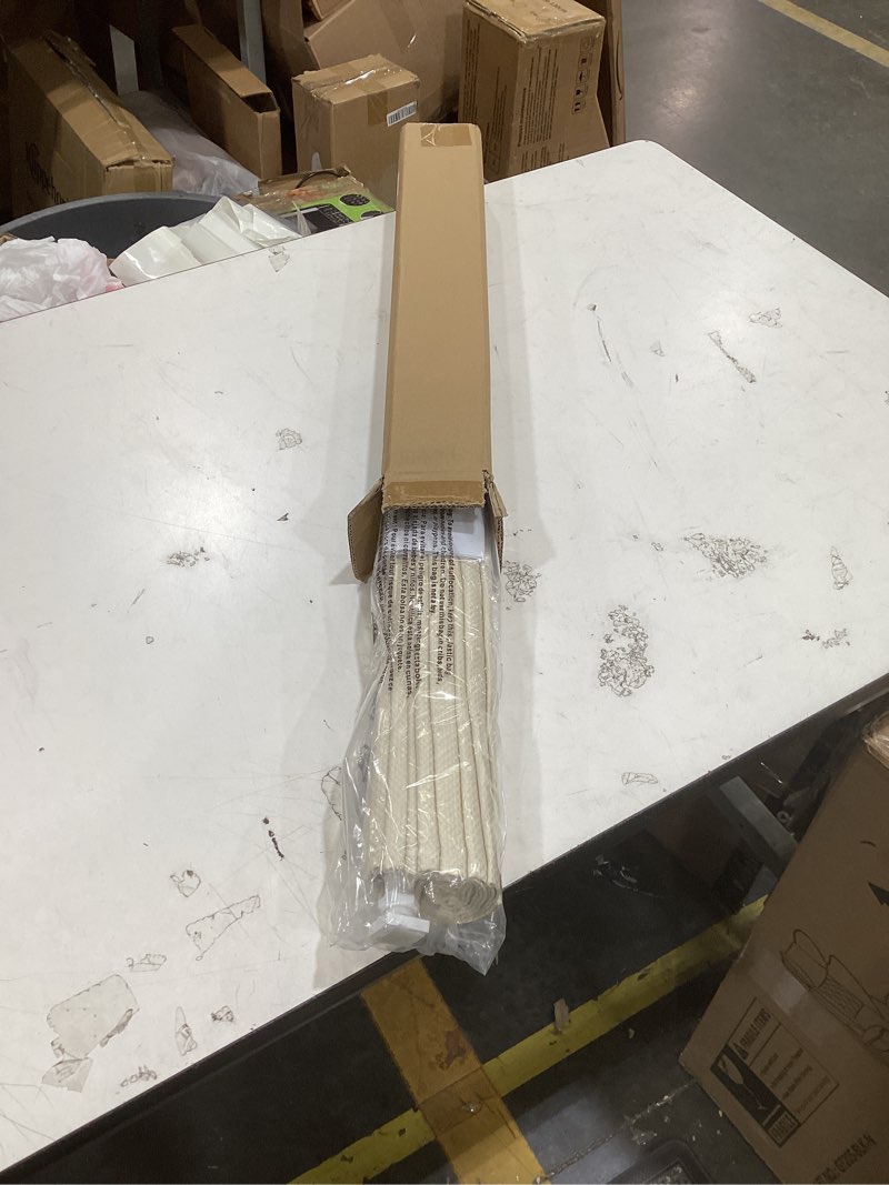 Condition photo showing New/Like New for no tools no drill roman shades, cordless blackout roman blinds for windows, room darkening window shades, smooth push & pull, easy to install, white, custom size white - b 0_ custom size