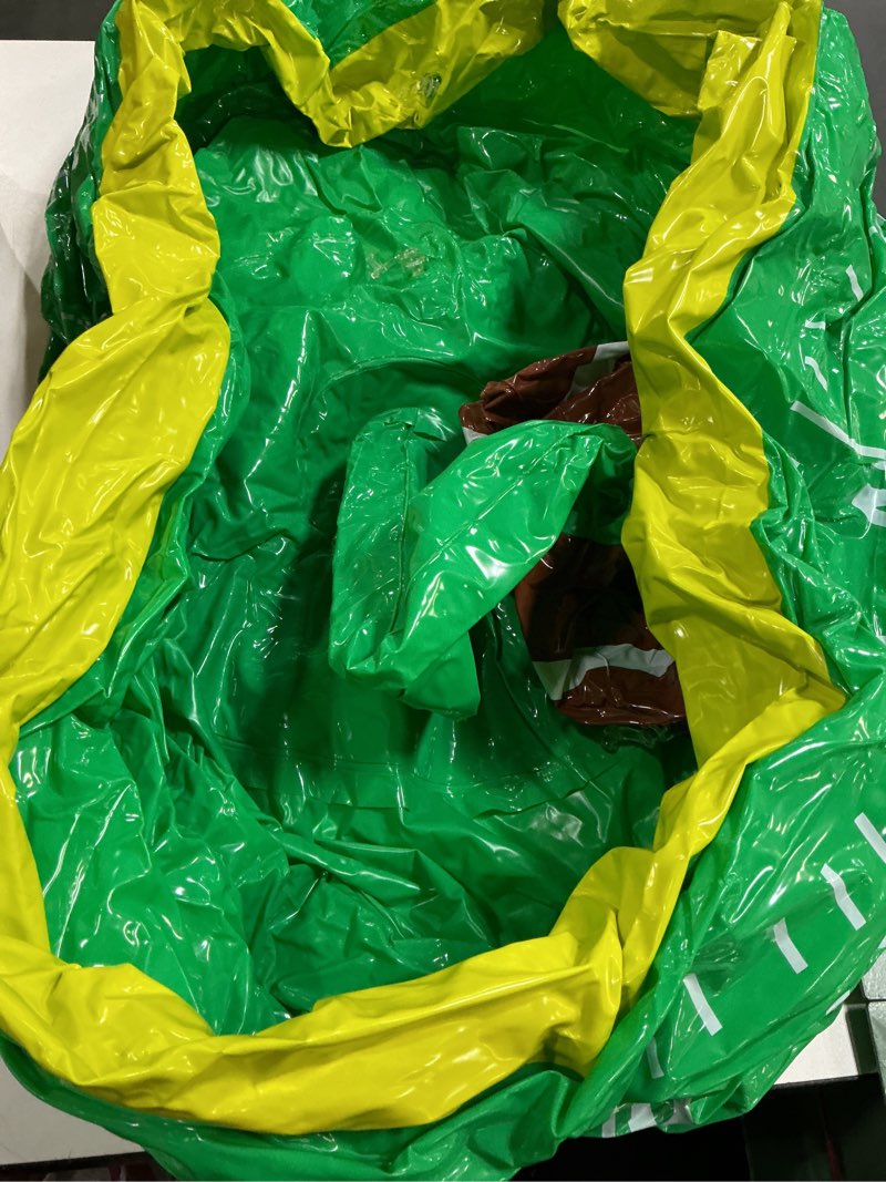 Condition photo showing Good Condition for Bencailor Inflatable Cooler Inflatable Football Drink Cooler Toss Game Party Decoration Rugby Basketball Baseball Blow up PVC Ice Serving Bar for Sport Party Supplies Game Day Beer Dark Green Rugby