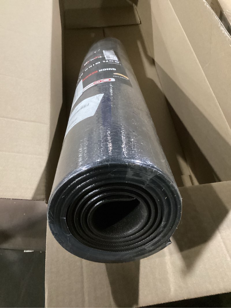 Condition photo showing New/Like New for bike mat compatible with peloton bike,elliptical,treadmill mat, 6mm thick, under exercise bike trainer pad for indoor stationary spin bike gym equipment hardwood floor carpet protector 30" x 76" (updated 6mm soft)