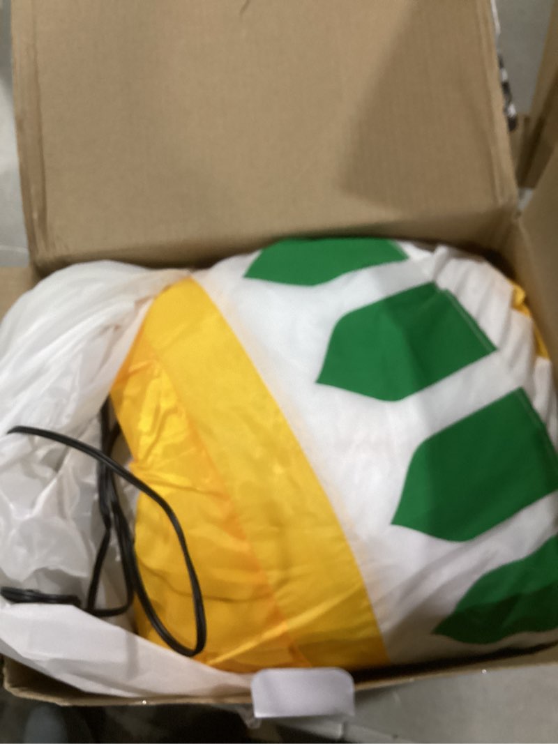 Condition photo showing Good Condition for leyndo 4.9ft ramadan inflatable decoration, crescent mosque lighted inflatable with interchangeable ramadan and eid mubarak signs blow up muslim islamic moon decor for holiday outdoor yard lawn garden