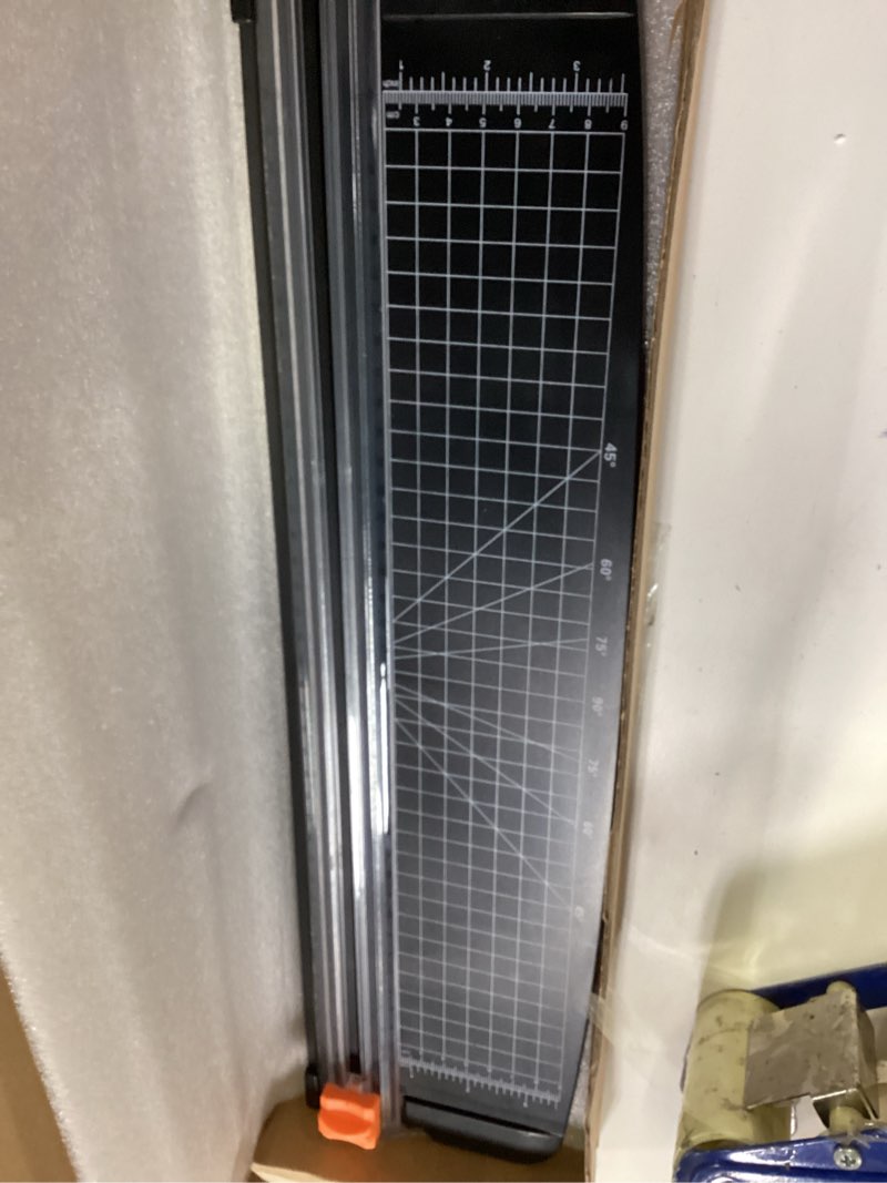 Condition photo showing Good Condition for PATIKIL Paper Cutter A3 Stack Portable Paper Trimmer, 18" Length, 10-Sheet Capacity, Transparent Guide Ruler, Photo Vinyl Paper Cardstock Slicer Cutter for Office, Home