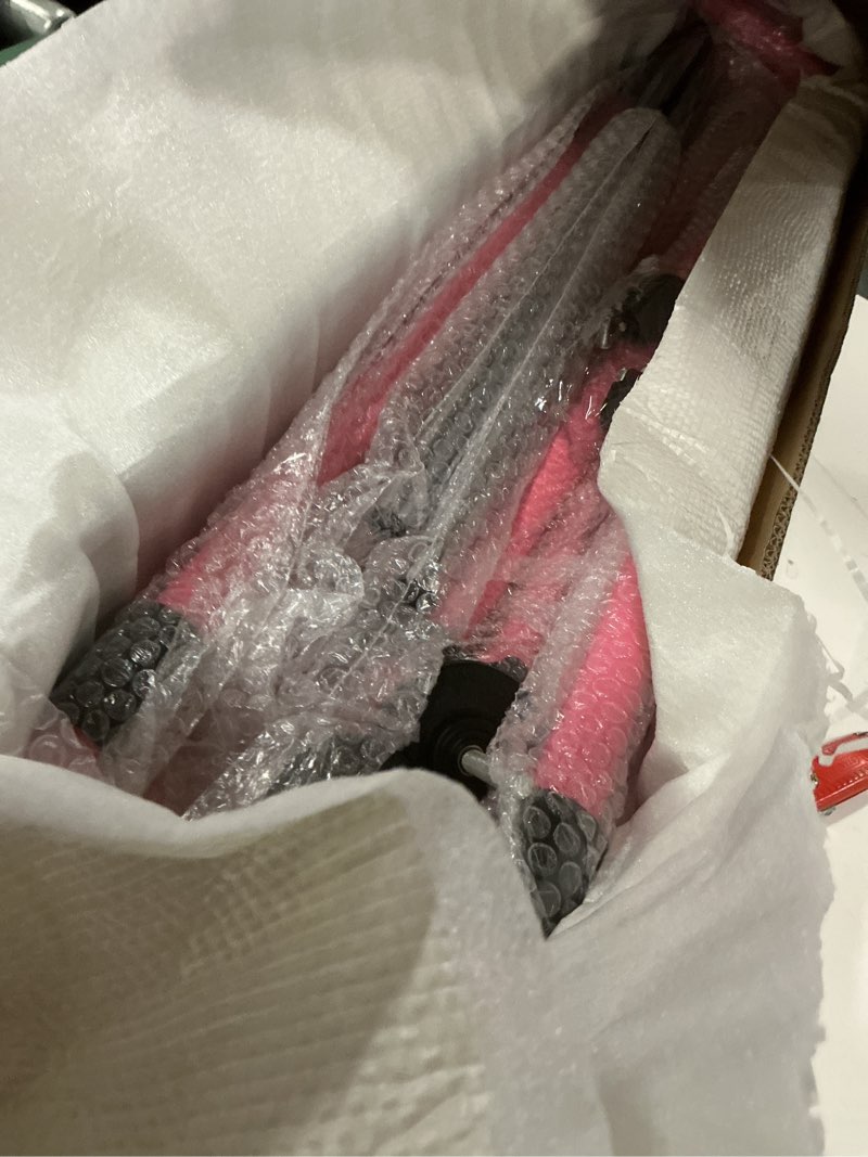 Condition photo showing Good Condition for MARFULA Foldable Gymnastic Bar for Kids Ages 3-12, 9 Height Levels, 200 lbs Weight Capacity, 5 Ft Length Gymnastic Kip Bar with Mat, Gymnastic Equipment for Home and Gym Center Indoor Outdoor Use Hot Pink(Bar without mat) Kip Bar Without Mat