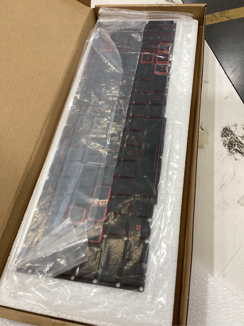 Condition photo showing Good Condition for laptop replacement us layout red backlight keyboard for acer predator helios 300 ph315-52 ph315-53 ph317-53 acer nitro 5 an515-43 an515-54 an515-55 an517-51 acer nitro 7 an715-51 lg05p_t90bal