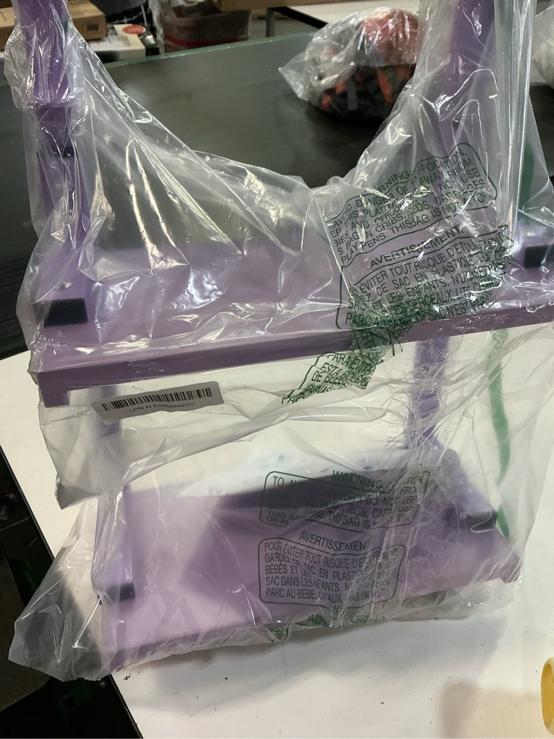 Condition photo showing Good Condition for spacrea clamp on desk shelf, 2 tier office desk shelves organizer, wood desktop supplies storage rack, desk organizers and accessories (purple)