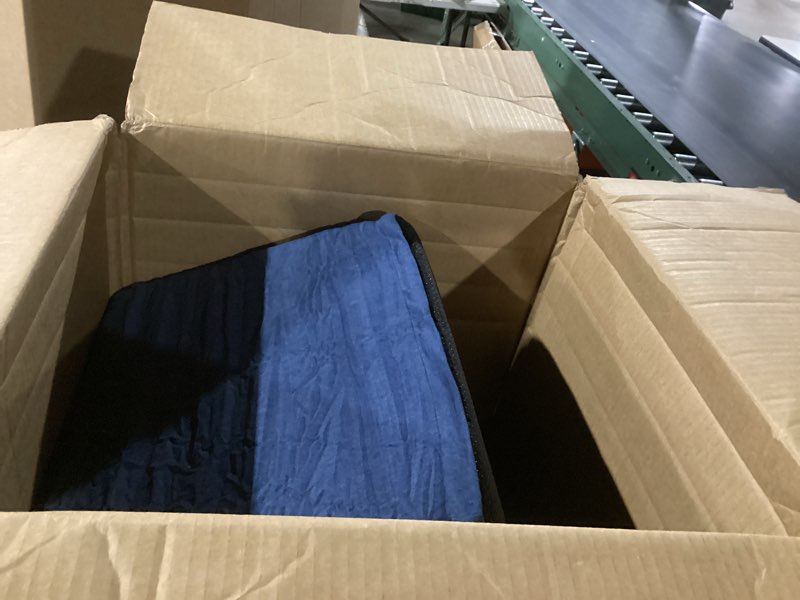 Condition photo showing Good Condition for Romrol Dog Stairs Ramp for Beds Couches, Extra Wide Pet Steps with Durable Non-Slip Waterproof Fabric Cover, Dog Slope Stairs for Small Dogs and Cats or Pets Friendly, 3-Tiers, 13 Inch,Navy 3 Step-13.5"H Fleece-Navy