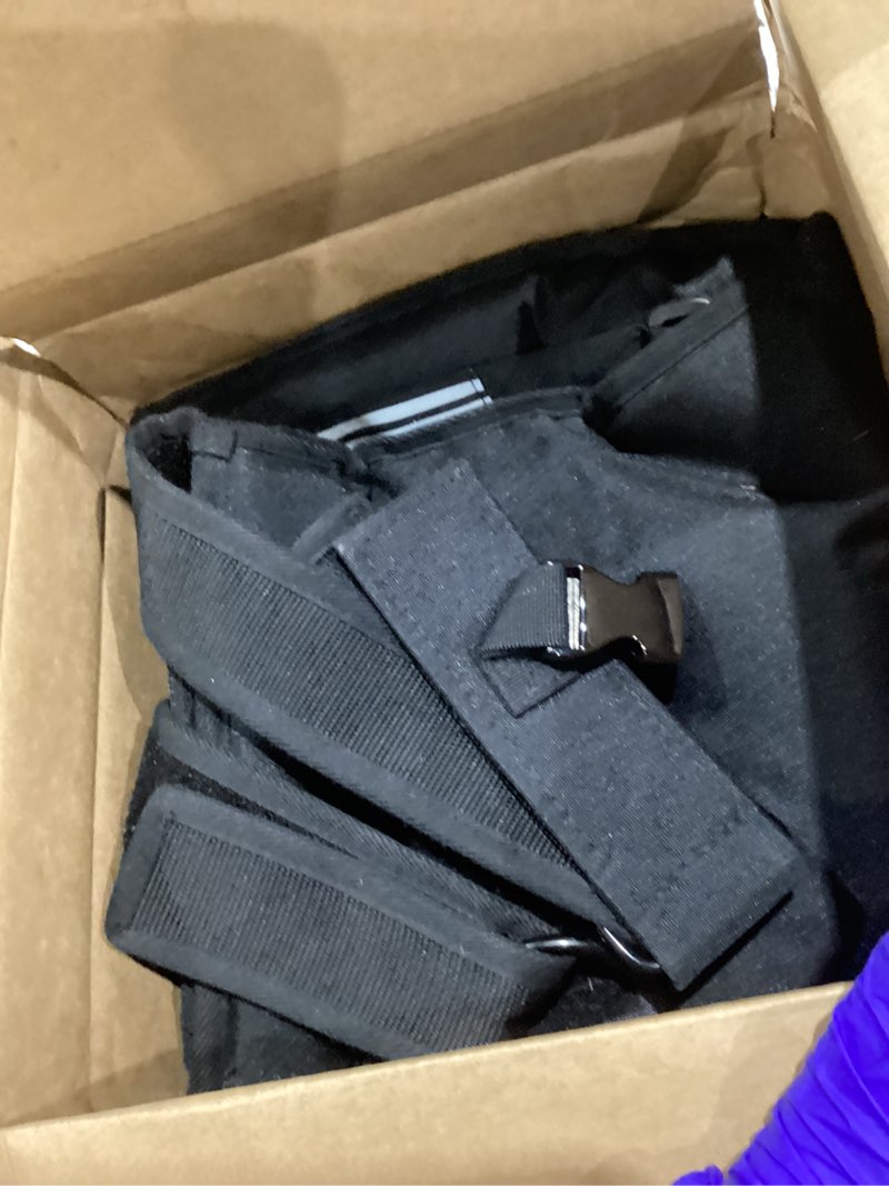 Condition photo showing Good Condition for zelus weighted vest men, 23/36/45 lb. weight vest with 10/16/20 adjustable iron weights for muscle building strength & functional training, weighted vest for men with reflective strips. 23lb black