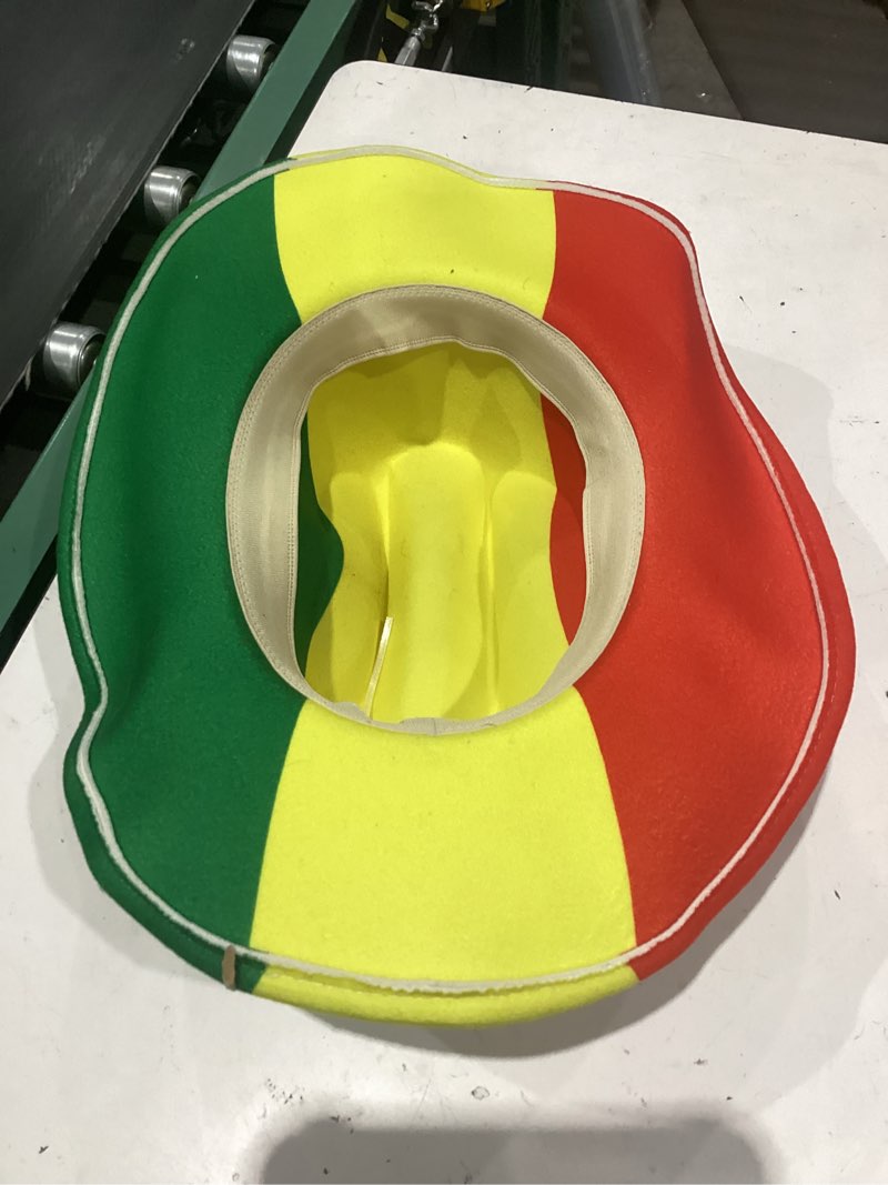 Condition photo showing As Is for 2024 cr football fan cheering cowboy hat-plain dyed