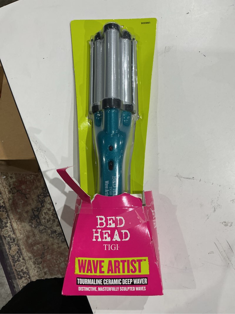 Condition photo showing Good Condition for bed head wave artist tourmaline ceramic deep waver in blue