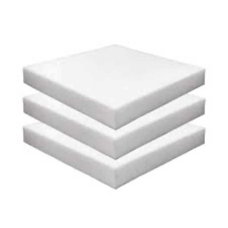 x 20\\\" x 20\\\" upholstery high density foam cushion white square seat replacement cushion or commercial use stuffing craft foam couch chair padding diy projects 3 pieces