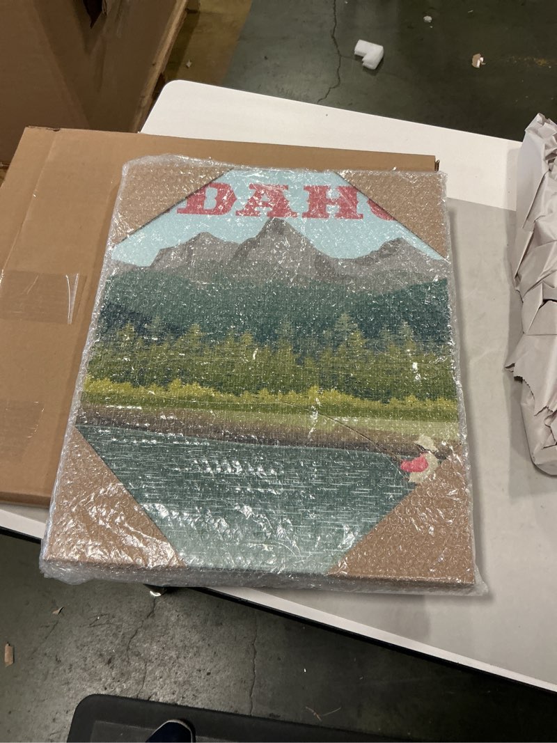 Art Source Idaho State Poster, 16" x 20" Print on Canvas Wall Art