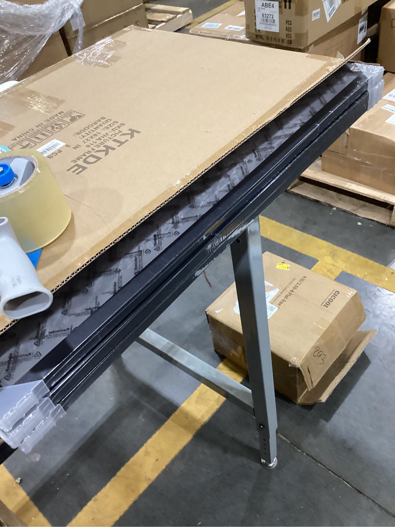 Condition photo showing Good Condition for KTKDE 18x27 Picture Frame Black set of 3, Poster Frame Wooden, Puzzles Posters Photos or Artwork Photo Frame Vertical & Horizontal Wall Hanging Black 18x27-3Pack