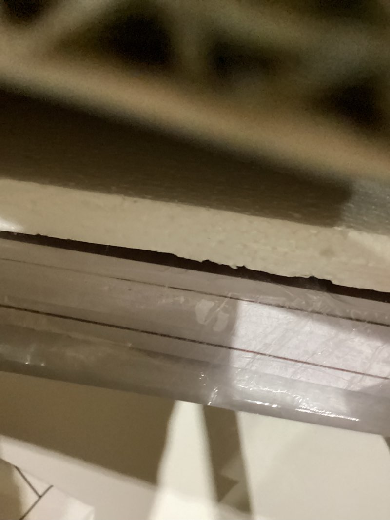 Condition photo showing Good Condition for Wire Rack Covers, 24*12 Inch Shelf Covers for wire Shelving, Easy to Cut Closet Wires Shelf Cover-0.31 inch Thick(Not Wood) Moisture Resistant Durable Shelves Cover, Easy Install for Pantry, Kitchen Walnut Wood 24W x12 D