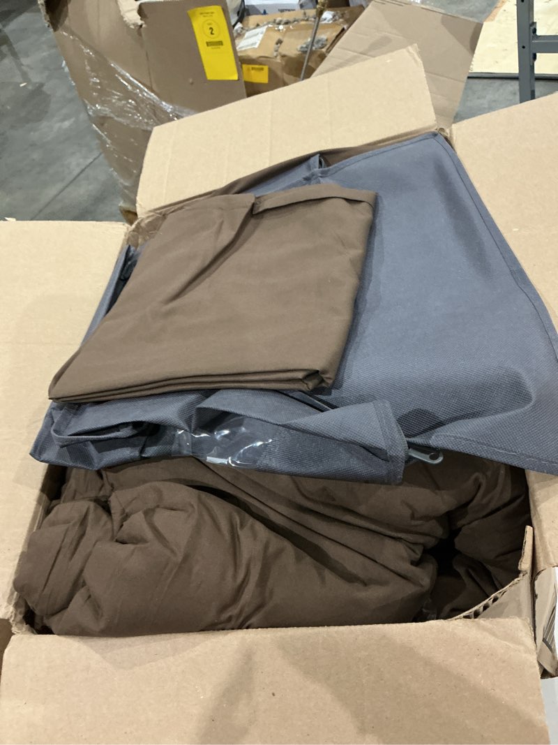 Condition photo showing As Is for luxlovery brown comforter set men king mocha bedding comforter set king size chocolate color solid soft breathable blanket quilts chestut brown bedding set king size 1-brown king
