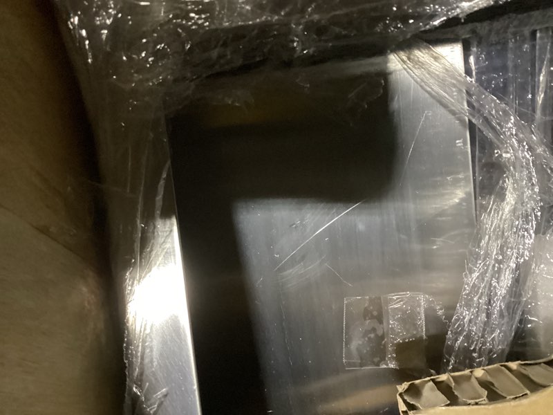 Condition photo showing As Is for 6ft commercial kitchen exhaust hood food truck vent hood durable stainless steel concession trailer hood with 3 removable hood filters (no motor), nsf listed 6ft hood only