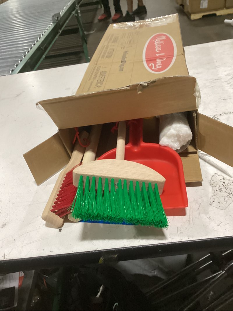 Condition photo showing Good Condition for melissa & doug dust sweep mop, 6-pc. toddler cleaning set with kids broom & accessories, preschool learning activities & kids toys for girls & boys 3+